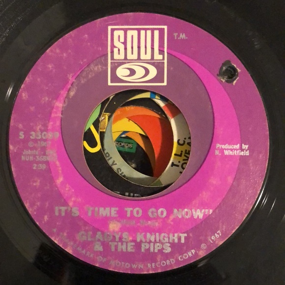 Gladys Knight & The Pips Heard It Through The Grapevine Vinyl 45 Record '67 - Picture 2 of 4